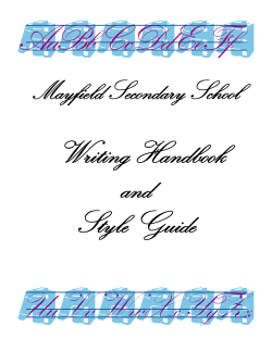 Mayfield`s Writing Handbook and Style Guide
