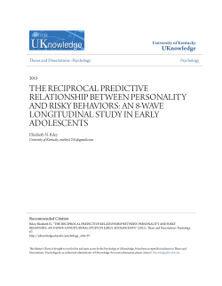 the reciprocal predictive relationship between