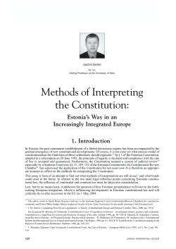 Methods of Interpreting the Constitution