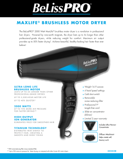 maxlife&reg; brushless motor dryer