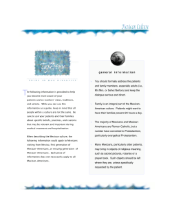 Mexican culture - Children`s Community Health Plan