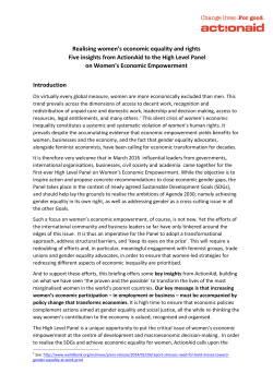 Realising women`s economic equality and rights PDF