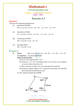 Exercise 4.3 - Tiwari Academy
