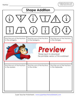 Addition Shapes - Super Teacher Worksheets
