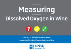 Measuring DO (Dissolved Oxygen) in Wine