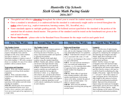 6th Grade Math Pacing (2016-2017)