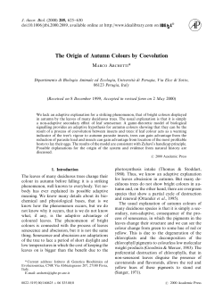 The Origin of Autumn Colours by Coevolution
