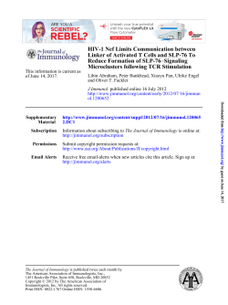PDF + SI - The Journal of Immunology