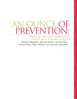an ounce of prevention - Environmental Information Service