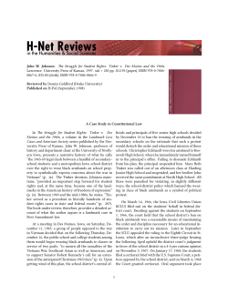A Case Study in Constitutional Law - H-Net