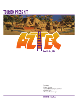 tourism press kit - Aztec New Mexico