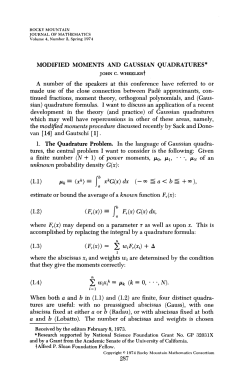 (1.3)  = J w.FM) + A (1.4) J oW = M* (* = 0