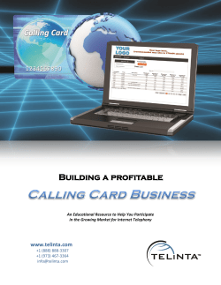 How to Build a Profitable Calling Card Business