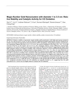 Magic-Number Gold Nanoclusters with diameter 1 to 3.5 nm: Rela