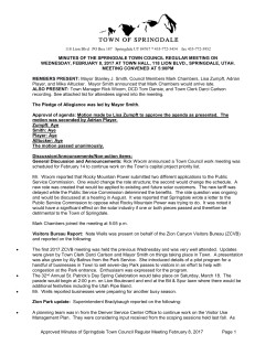 town council - Springdale, Utah