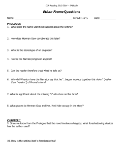 Ethan Frome Questions