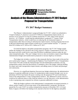 See ARTBA`s analysis