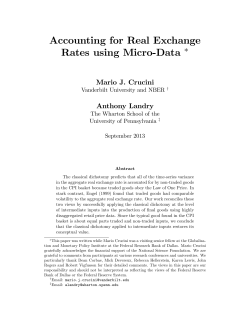 Accounting for Real Exchange Rates using Micro