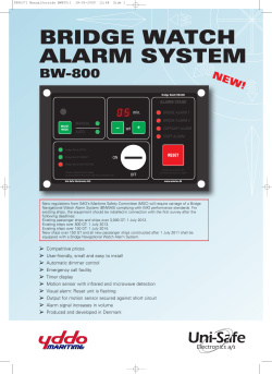 BRIDGE WATCH ALARM SYSTEM