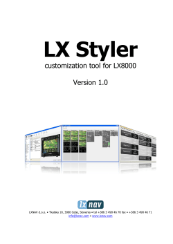 customization tool for LX8000 Version 1.0