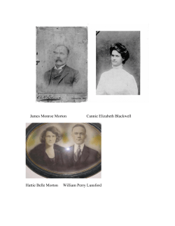 James Monroe Morton Cannie Elizabeth Blackwell Hattie Belle