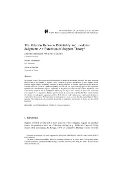 An Extension of Support Theory