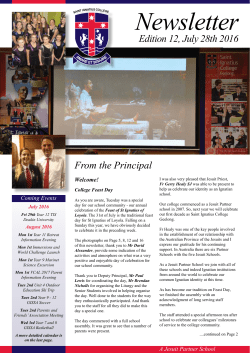 Newsletter - Saint Ignatius College Geelong