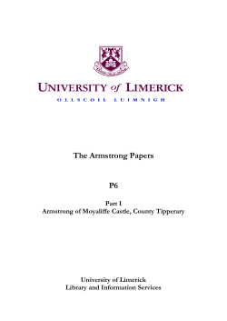 The Armstrong Papers P6 - University of Limerick