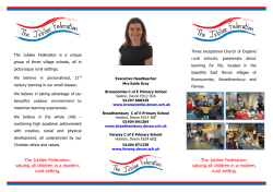 The Jubilee Federation: valuing all children in a modern, rural