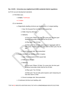 *TEXT IN RED INDICATES ADDITIONS WHILE TEXT WITH A
