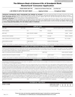 Apply for a Personal Credit Card