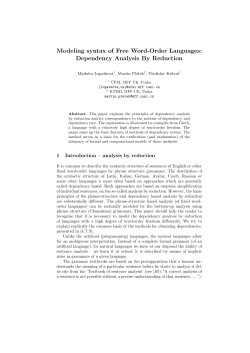 Modeling syntax of Free Word-Order Languages