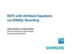 RDFS with Attribute Equations via SPARQL Rewriting