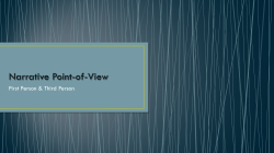 Narrative LP10 - Narrative Point-of-View