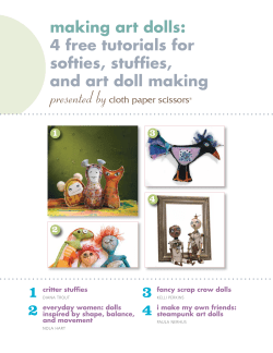 making art dolls: 4 free tutorials for softies, stuffies, and art doll making