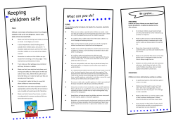 How to Prevent Accidents to Children in Homes and Cr&egrave;ches