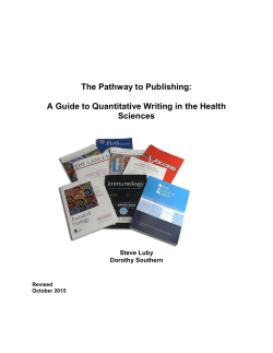 A Guide to Quantitative Scientific Writing - Stanf