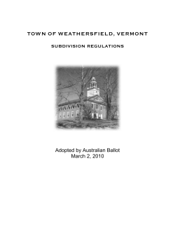 2010 Subdivision Regulations