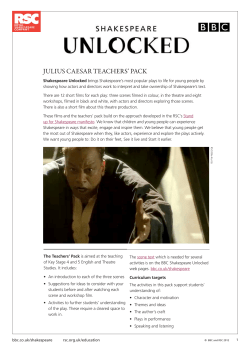 Julius Caesar &ndash; Teachers` Pack