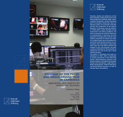 freedom of the press and media regulation in cambodia