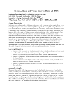 Rome: A Visual and Virtual Empire (IDSEM-UG 1797)