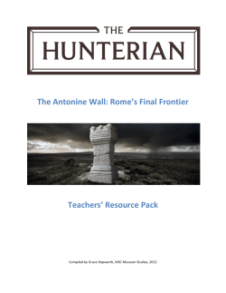 Antonine Wall Group Visit Resource Pack