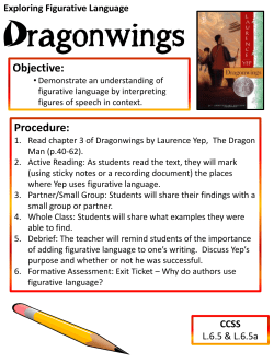 Exploring Figurative Language Dragonwings
