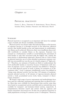 Chapter 10 PHySiCAL iNACTiviTy