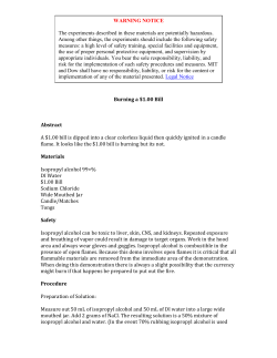 Burning a $1.00 Bill