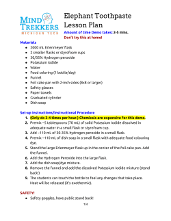 Elephant Toothpaste Lesson Plan