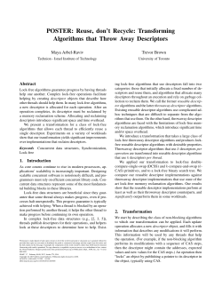 POSTER: Reuse, don`t Recycle: Transforming Algorithms that Throw
