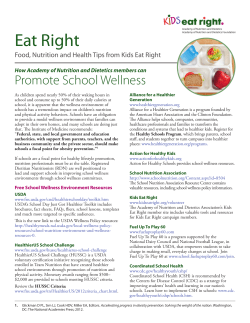 Eat Right - Academy of Nutrition and Dietetics Foundation