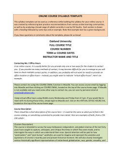 Template  - Oakland University