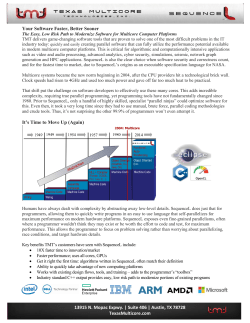 SequenceL 1 Page Business Introduction